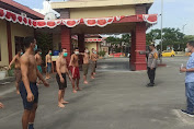 Naikkan Imun, Tahanan Polres Pelabuhan Belawan Berjemur Sambil Olahraga