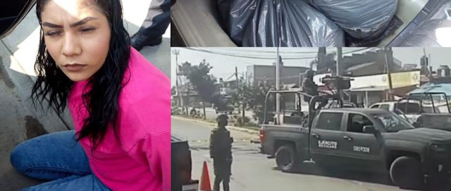 Mujer es capturada tras llevar un destazado en la cajuela en Tonalá, Jalisco, sus cómplices huyeron y la dejaron sola