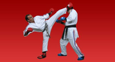 Karate full contact Os chutes do lutador  dos anos 80