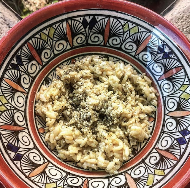 Risotto facile et healthy au safran et échalotes 