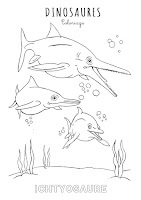Coloriage de l'ichtyosaure