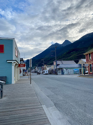 Empty street in Skagway Alaska
