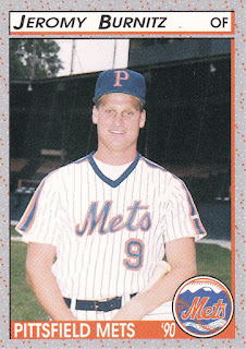 Jeromy Burnitz 1990 Pittsfield Mets card