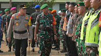 Jelang Kunker Presiden RI Ir. Joko Widodo Di Provinsi Lampung, Danrem 043/Gatam Pimpin Apel Gelar Pasukan Pengamanan VVIP