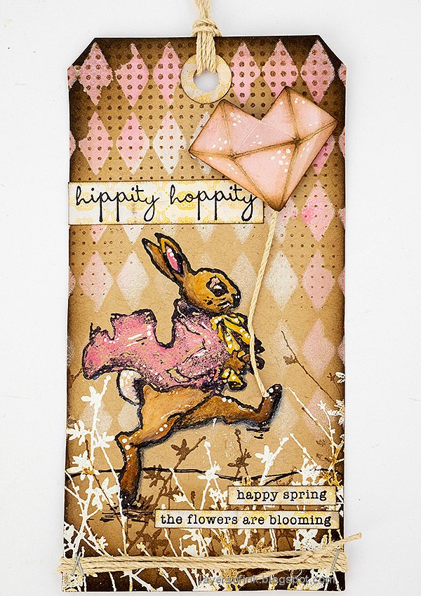 Layers of ink - Colored Pencils on Kraft paper Easter Card Tutorial by Anna-Karin Evaldsson.