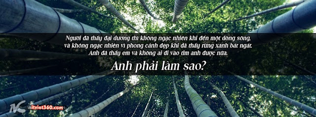 ảnh bìa Facebook đẹp nhất, anh phải làm sao