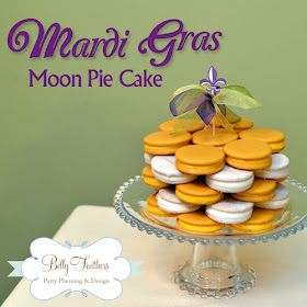 Cake Mardi Gras Moon Pie