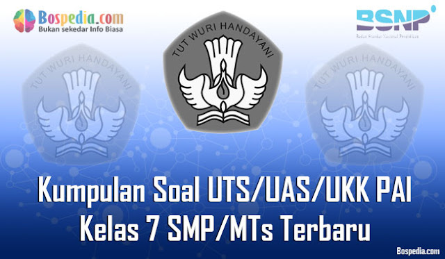 Kumpulan Soal UTS/UAS/UKK PAI Kelas 7 SMP/MTs Terbaru dan Terupdate