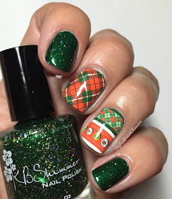 KBShimmer Christmas Red and Green Plaid Santa Water Slide Decals & Kind of a Big Dill