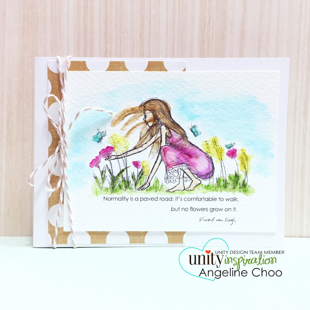 ScrappyScrappy: Watercolor Cards and NEW VIDEOS #scrappyscrappy #unitystampco #stamp #card #cardmaking #phyllisharris #kuretake #zigcleancolor #watercolor #youtube #quicktip