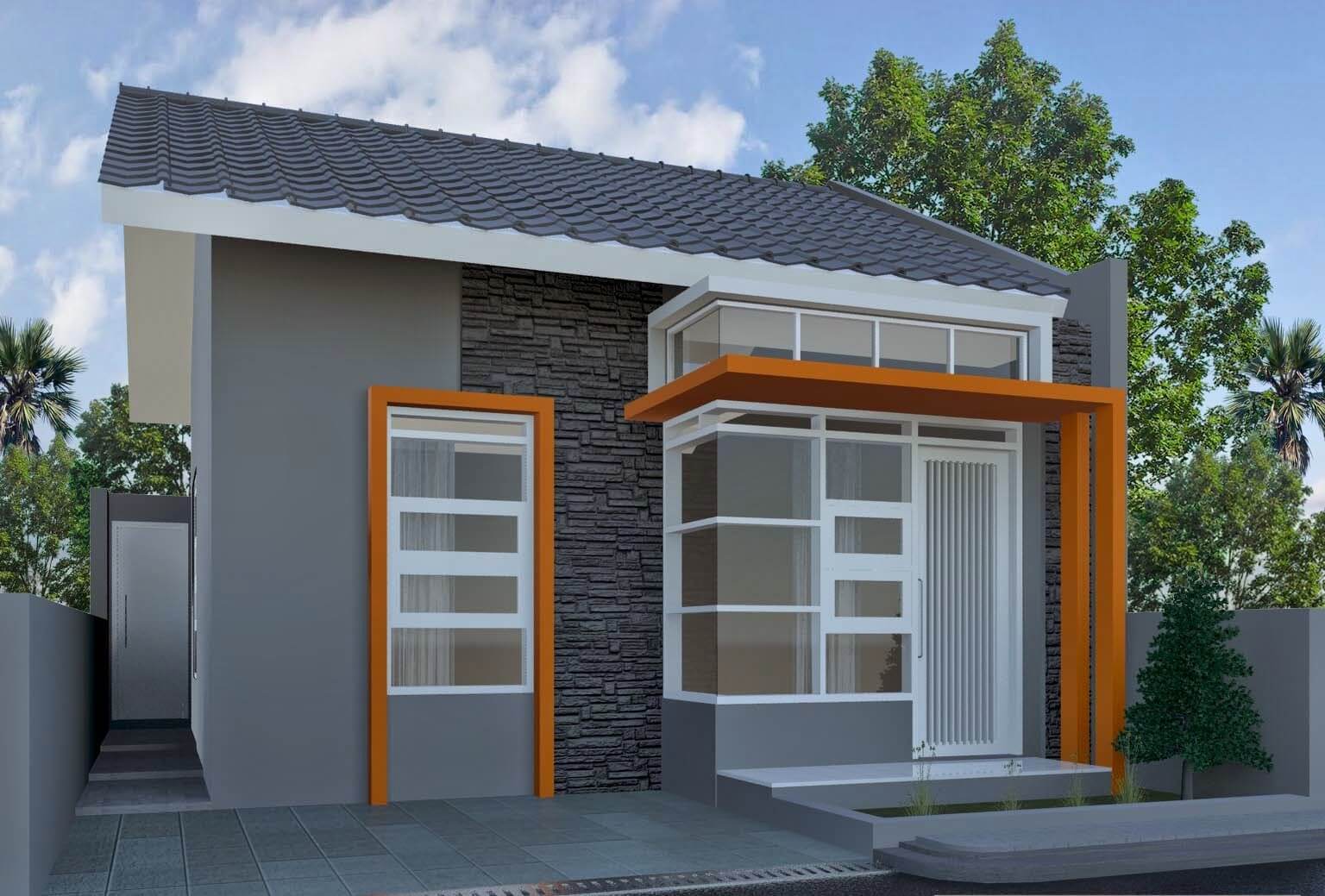 Desain Rumah Minimalis Modern Ukuran 5x12 Jual Bata Ekspos