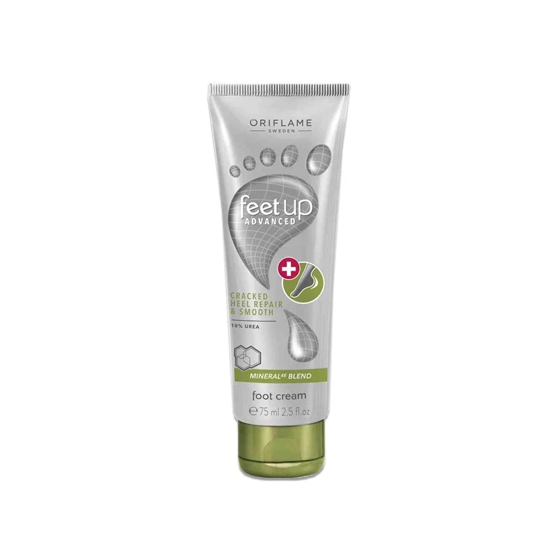 Oriflame Advanced Cracked Heel Repair Smooth Foot Cream 75ml on a white background