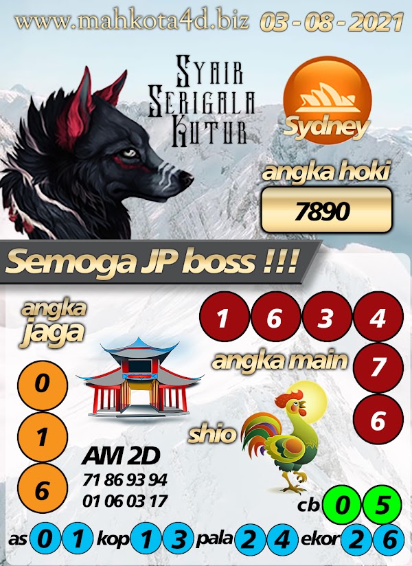 Syair Prediksi Togel Sydney - SDY Selasa, 03 - Agustus - 2021