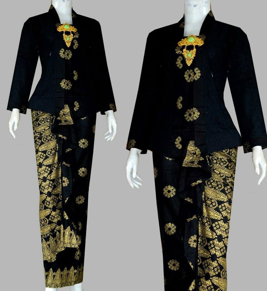 23 model kebaya  kutu baru hitam  modern  desain cantik elegan