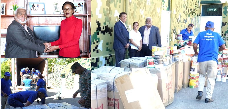 Consulado entrega ayudas a gobernadora de La Altagracia para damnificados del huracán Fiona 
