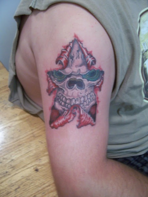 rip tattoos. a awesome tattoo designs, skull tattoo skin rip. forming star