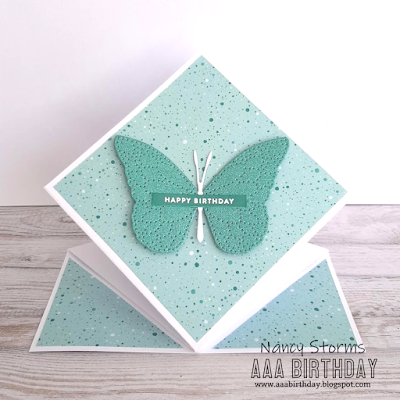 pop up diamond fold card