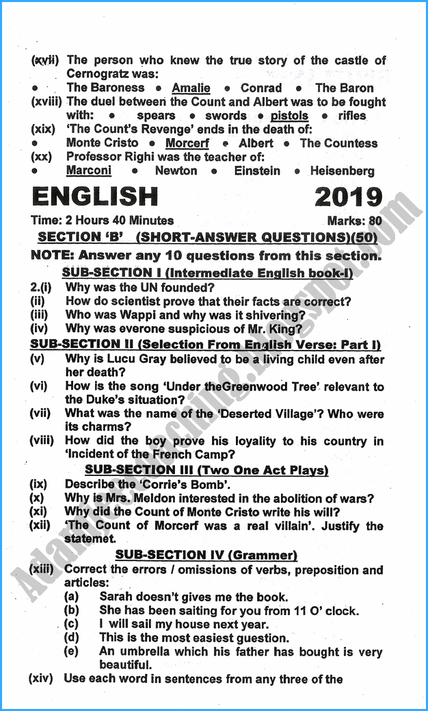 11th-english-past-year-paper-2019