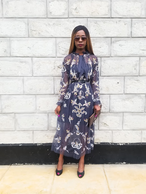Sheer Zara Midi Dress Outfit: Summer Brunch Outfit Idea
