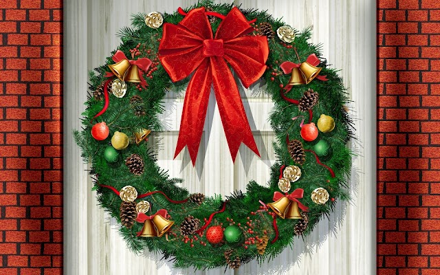 Christmas Wreath Wallpaper
