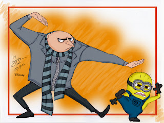 Gru looking angry in Despicable Me 2