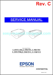 Epson L110, L111, L210, L211, L300, L301, L350, L351, L355, L358, L455, L456 Service Manual Rev. C