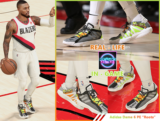 Adidas Dame 6 PE "Roots" Shoes by Doctor Kicks | NBA 2K22