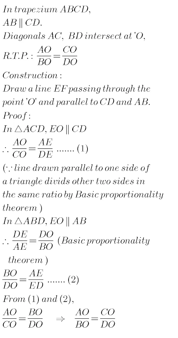SIMILAR TRIANGLES  EXCERCISE-8.1   Q.NO.8