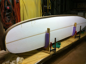 wood surfboard