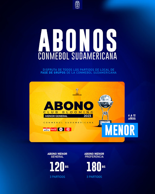 Venta de Abonos para Hinchas de Blooming para Copa Sudamericana