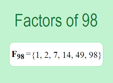 Factors of 98