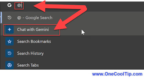 Google Chrome - Chat with Gemini
