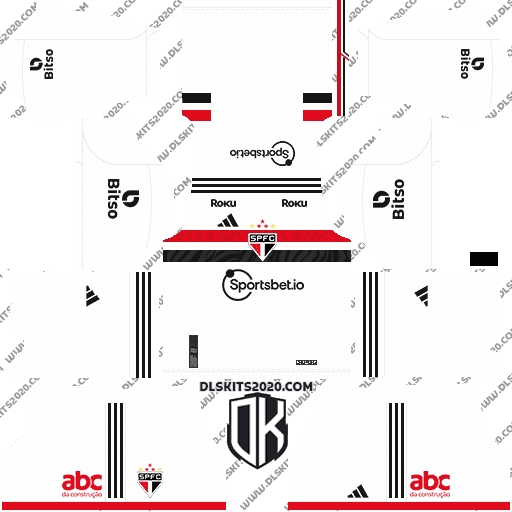 São Paulo FC DLS Kits 2022-2023 Adidas - DLS custom kits (Home)