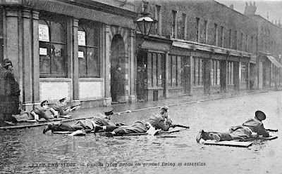 Scots Guards at the Sidney Street Siege