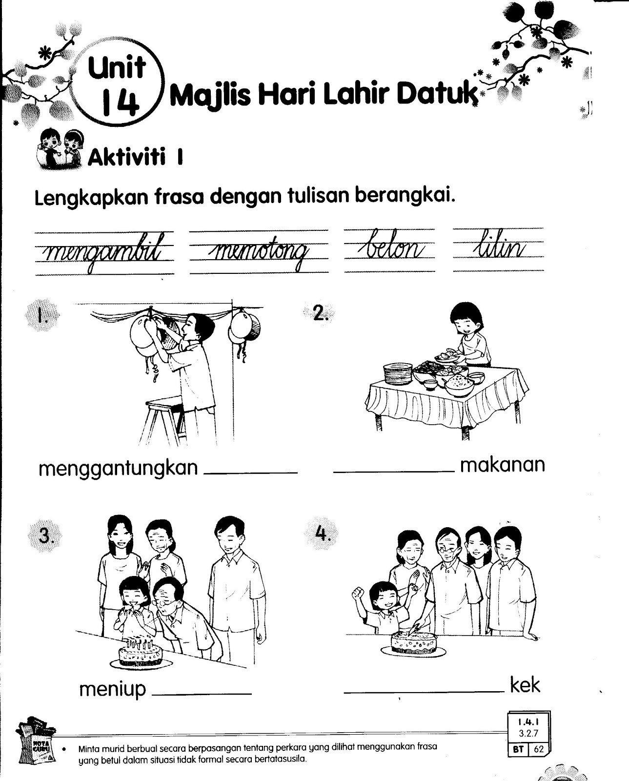 KSSR Bahasa Malaysia Tahun 2: Latihan