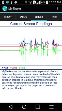 நிலநடுக்கத்தை முன்கூட்டியே கண்டறிய உதவும் 'MyShake' Android App..