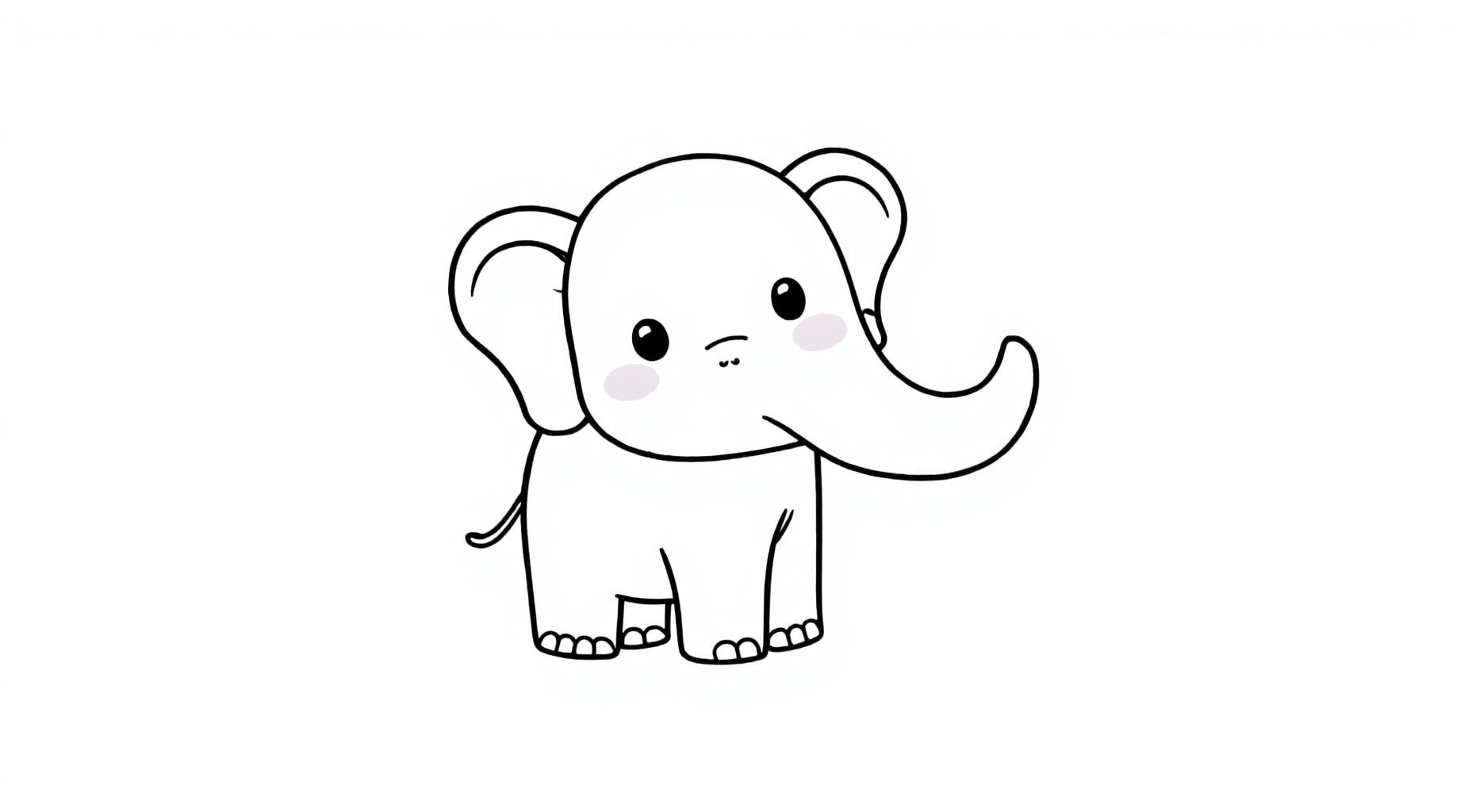 elephant coloring page