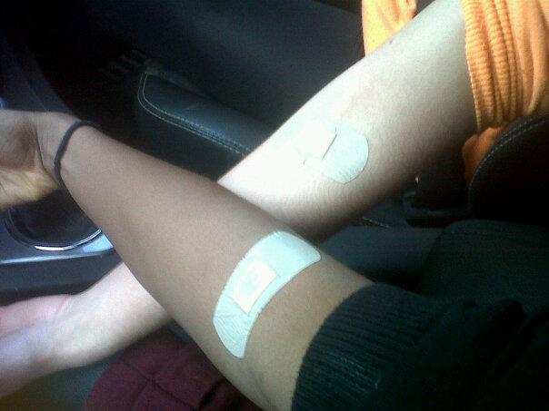 us after giving blood