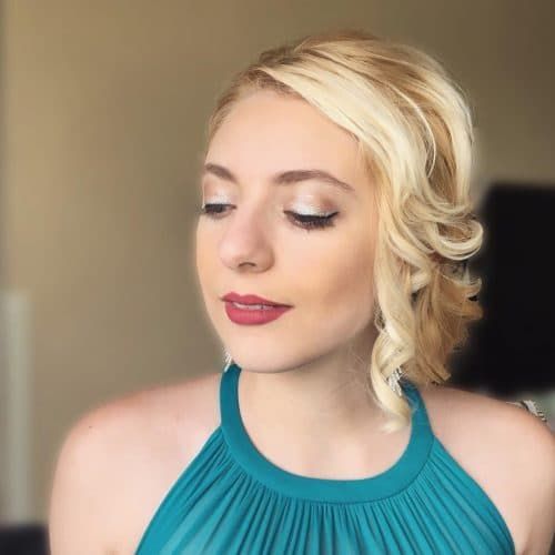 Faux updo for your romantic date