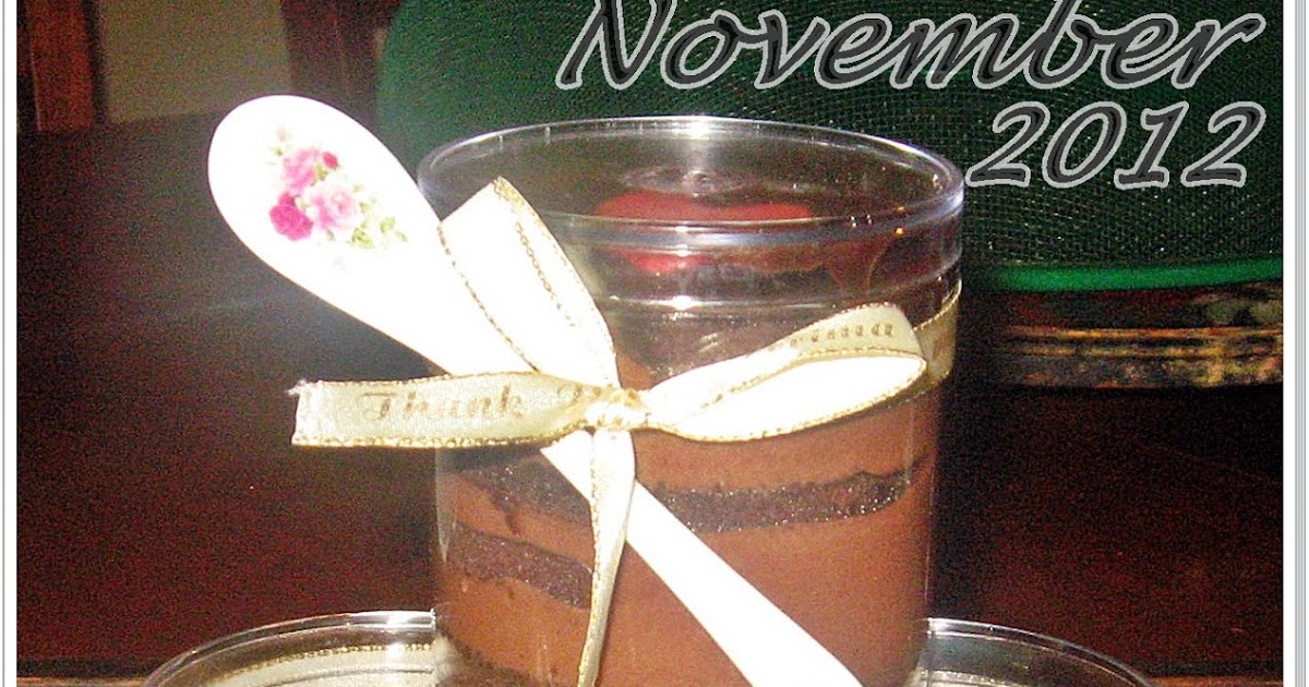 SinaranMenu: Chocolate Mousse Cake In A Jar