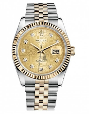 Replica Rolex Datejust 36mm Steel and Yellow Gold Champagne Jubilee Dial 116233