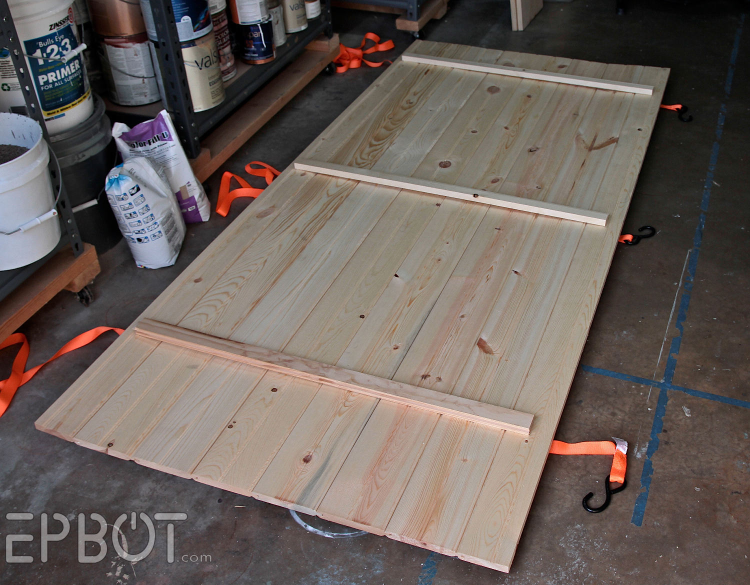 several ways to make a simple plank door we used exterior tongue and ...