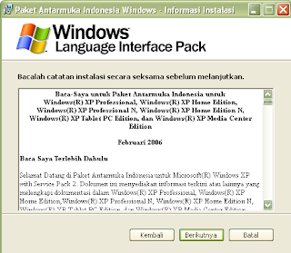 Cara Merubah Bahasa Indonesia di Windows XP