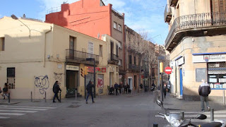 Ubicación de la Puerta de Barcelona (Major/Rª de la Creu)