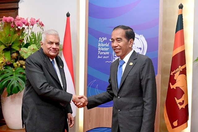 Jokowi dan Presiden Sri Lanka Gelar Pertemuan Bilateral di Sela KTT WWF Bali  