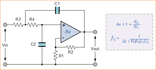 Low Pass Filter (LPF) - Filter Aktif