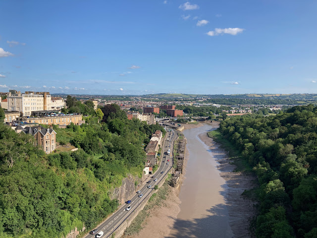 view from the clifton suspension bridge
