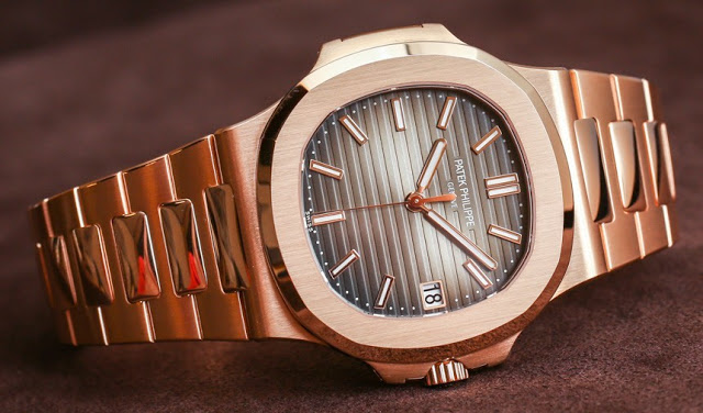 Manos a la obra: Réplica del reloj Patek Philippe Nautilus de 40mm en oro rosa