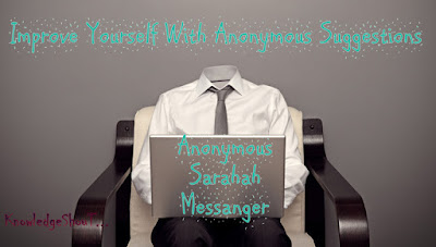 sarahah anonymous messanger application