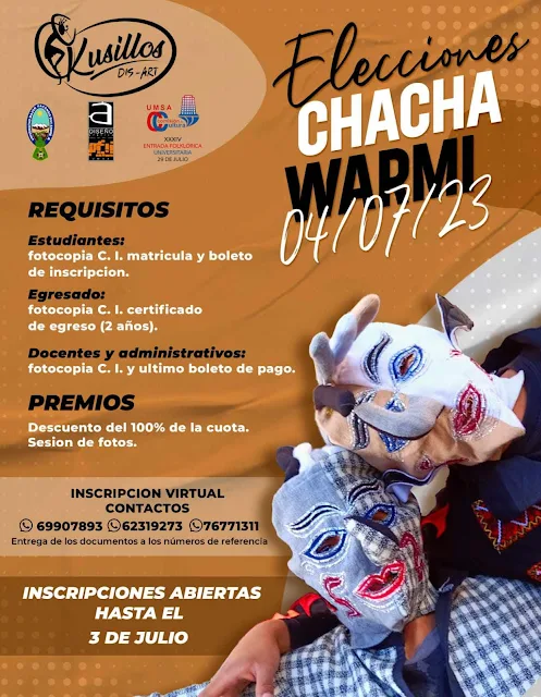 La Fraternidad kusillos Dis Art hacen extensa su invitación para la elección del Chacha-Warmi 2023